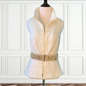 4/$25 White House Black Market Quilted Vest Belt